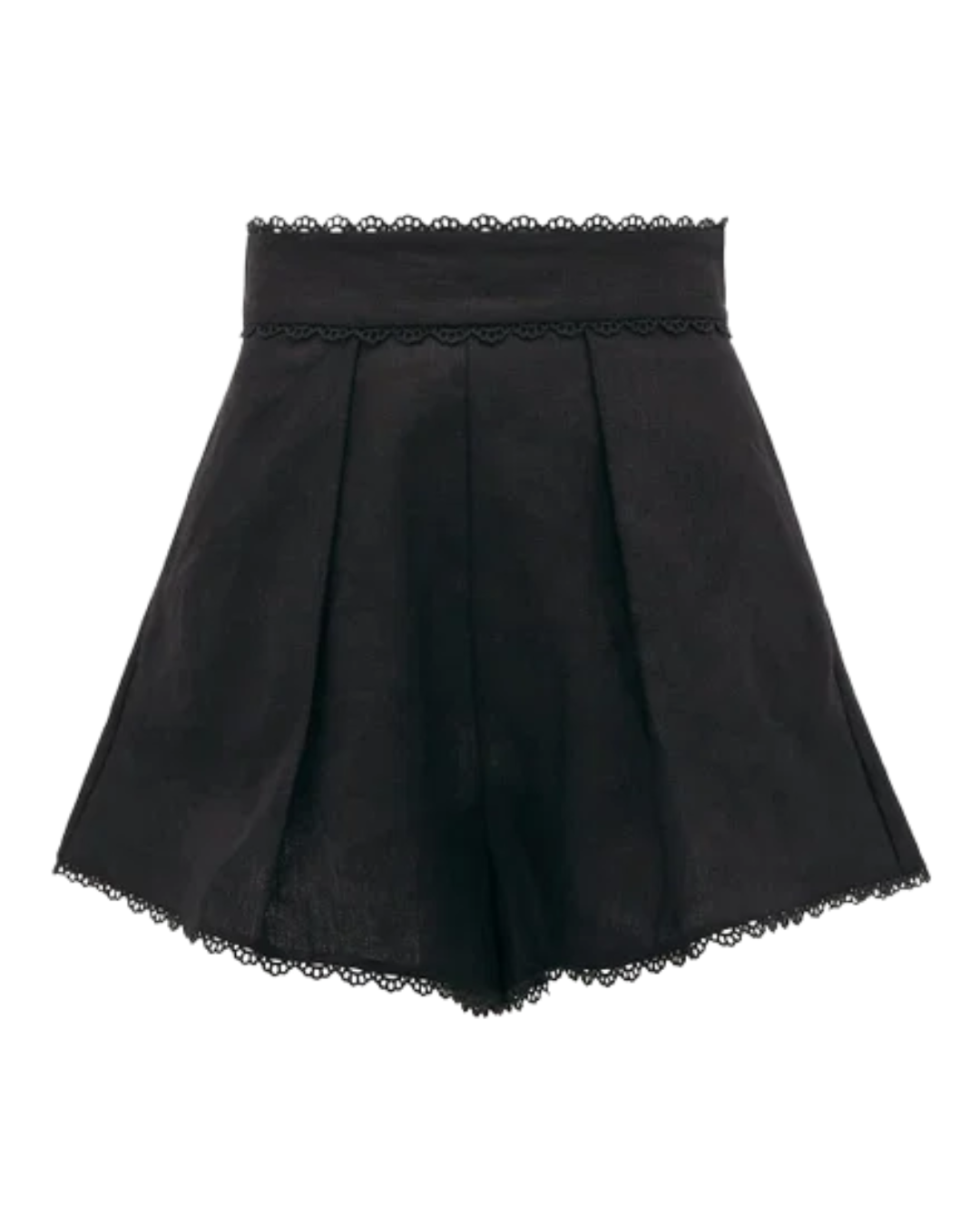 Zimmermann Black Linen Kirra Trim Short