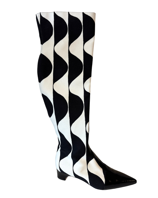 Manolo Blahnik Monochrome Boots