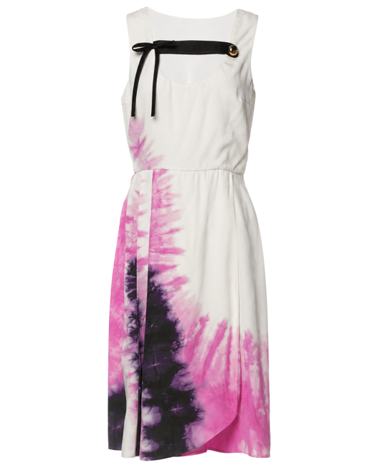 Prada Pink And White Tie Dye Knee Length dress