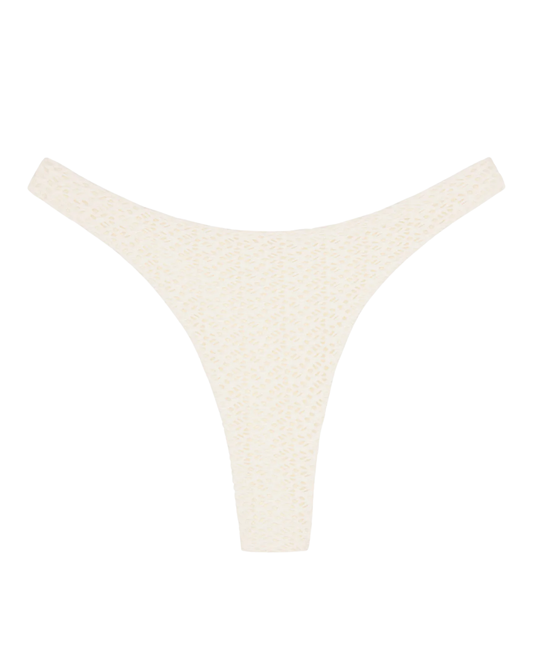 Monday Swim Tamarama Ivory Crochet Bikini Bottom
