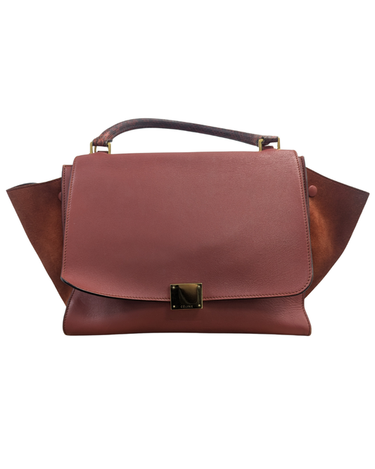 Celine Red Trapeze Bag