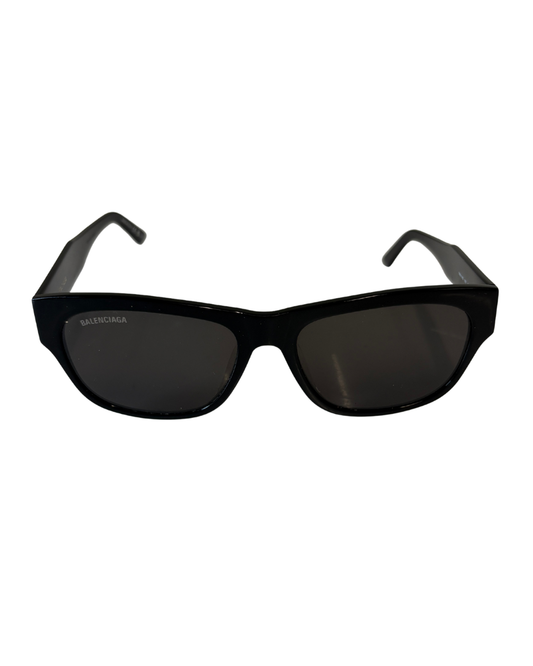 Balenciaga Black Rectangle Sunglasses