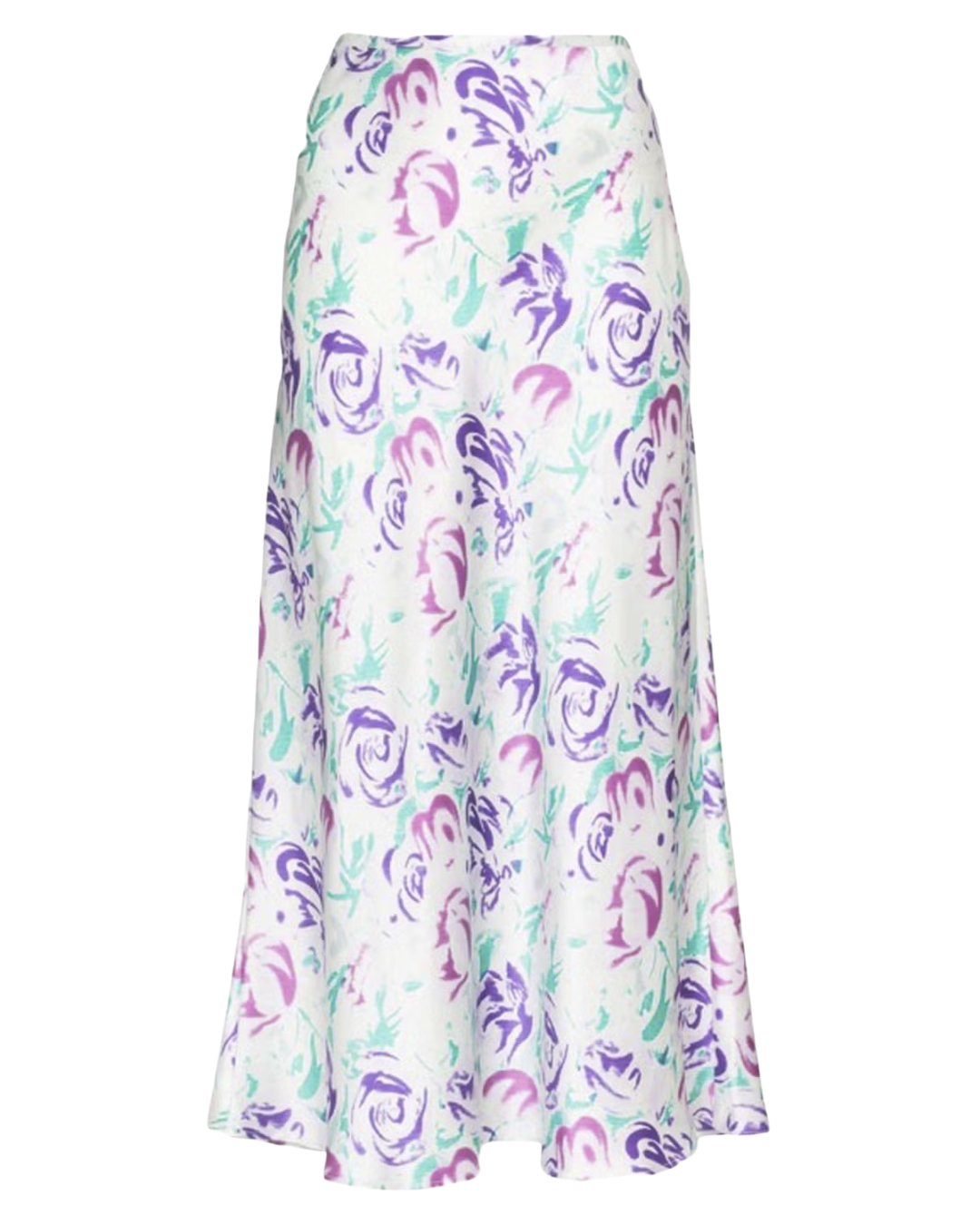 Rixo Kelly Purple Floral Skirt