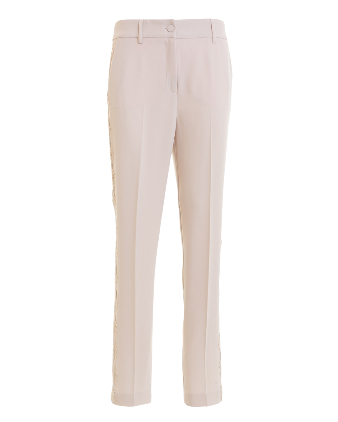 Blumarine Dusky Pink Lace Trim Trousers
