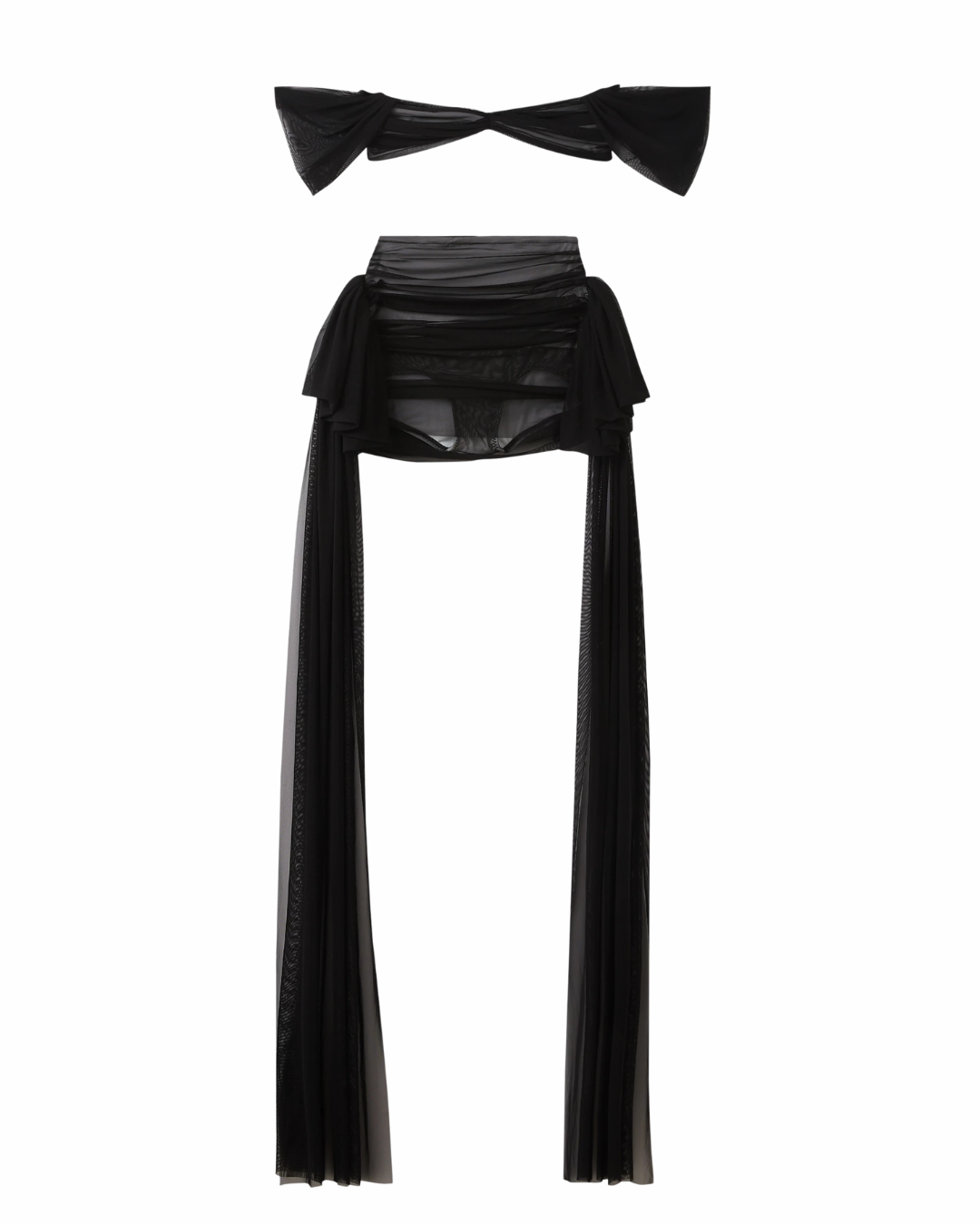 Norma Kamali Black Bikini With Ruching