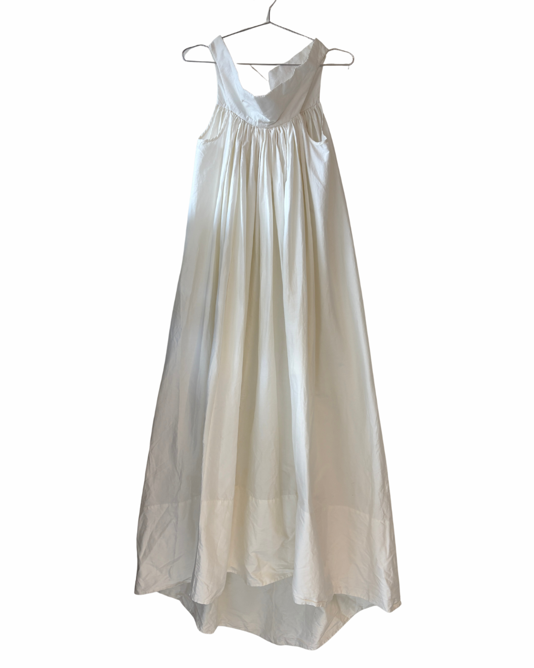 Rick Owens White Chalice Cotton Maxi Dress
