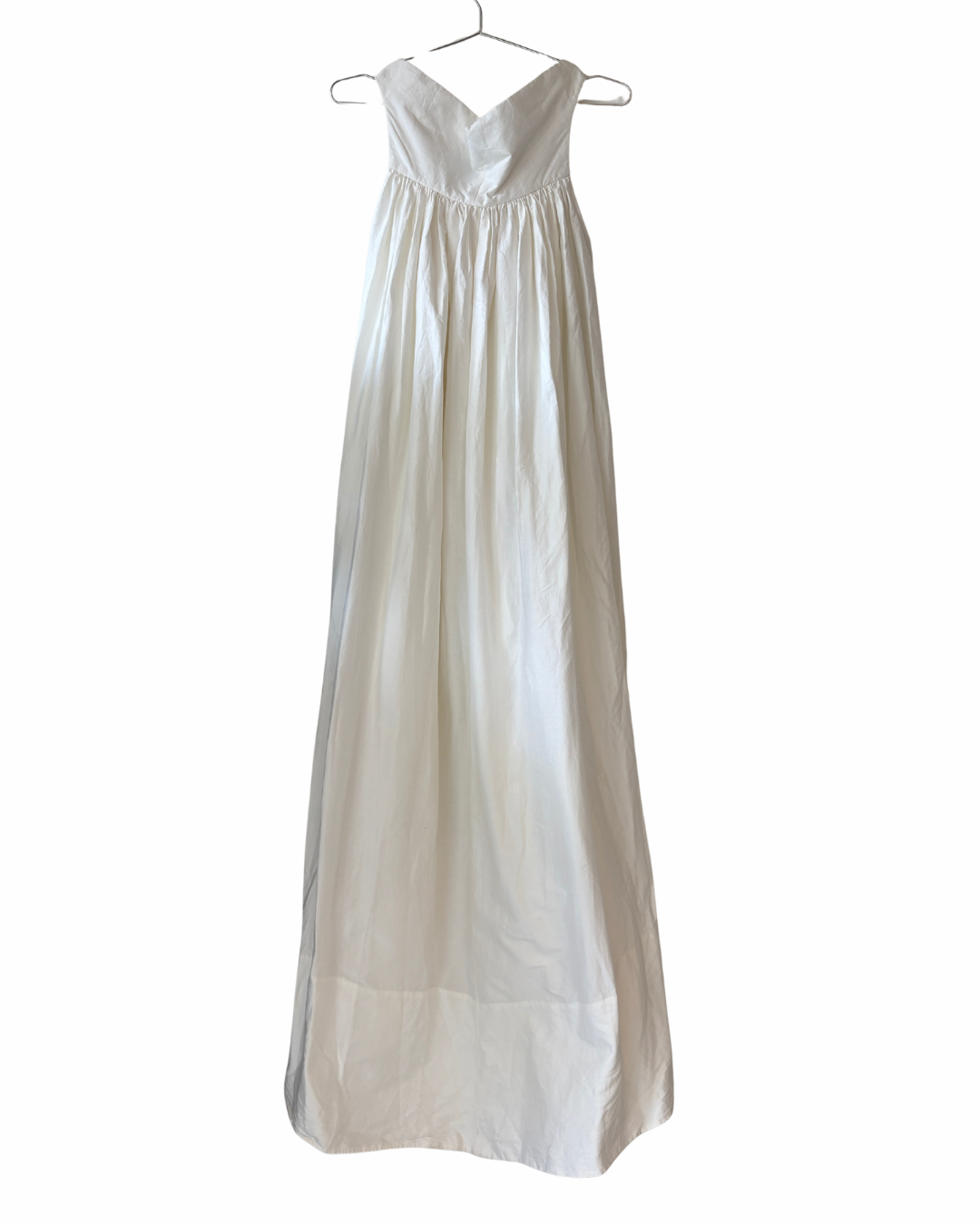 Rick Owens White Chalice Cotton Maxi Dress