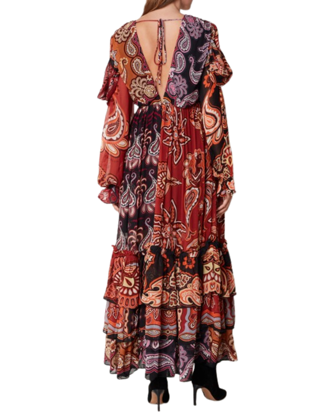 Farm Rio Sweet Mermaids Paisley Maxi Dress