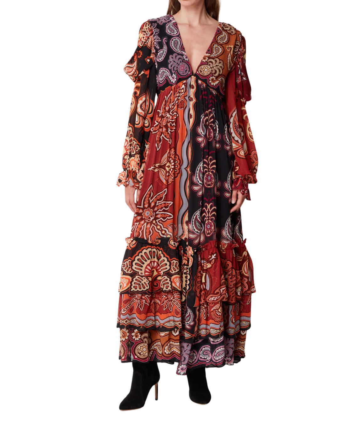 Farm Rio Sweet Mermaids Paisley Maxi Dress