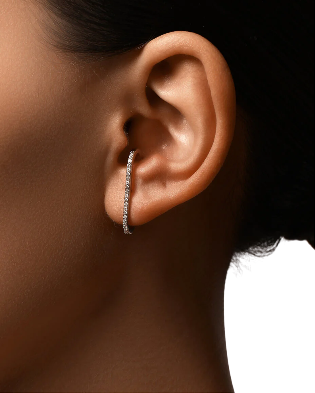 Objkts Noelle Gold Crystal Earring Cuff