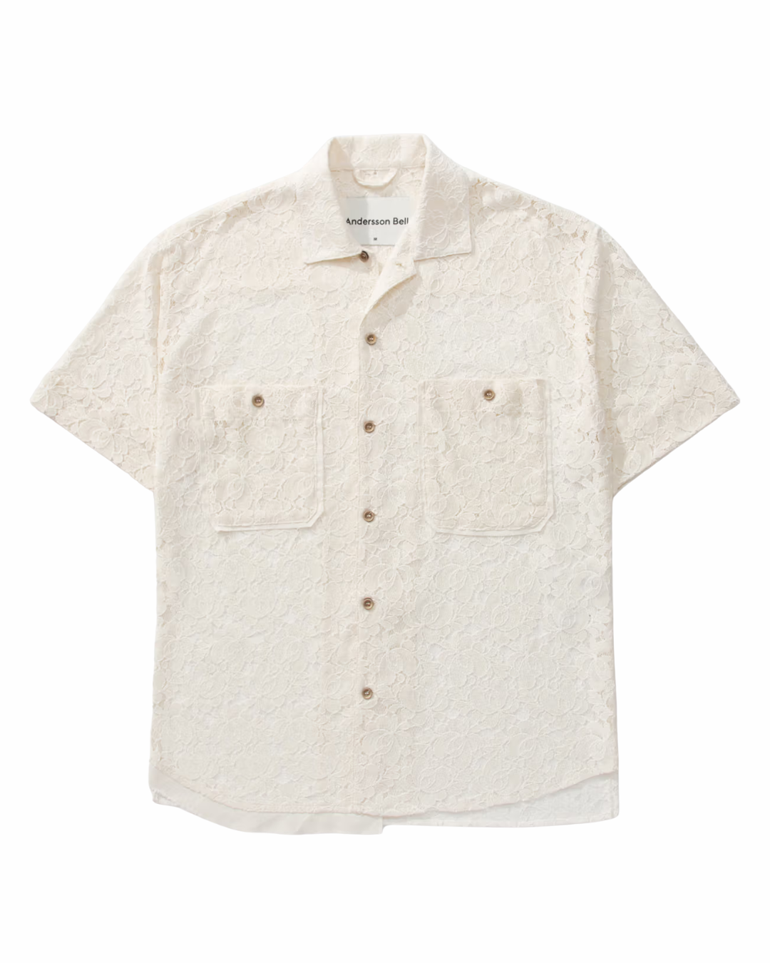 Andersson Bell Cream Crochet Shirt