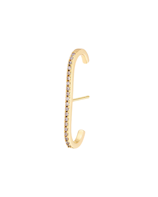 Objkts Noelle Gold Crystal Earring Cuff