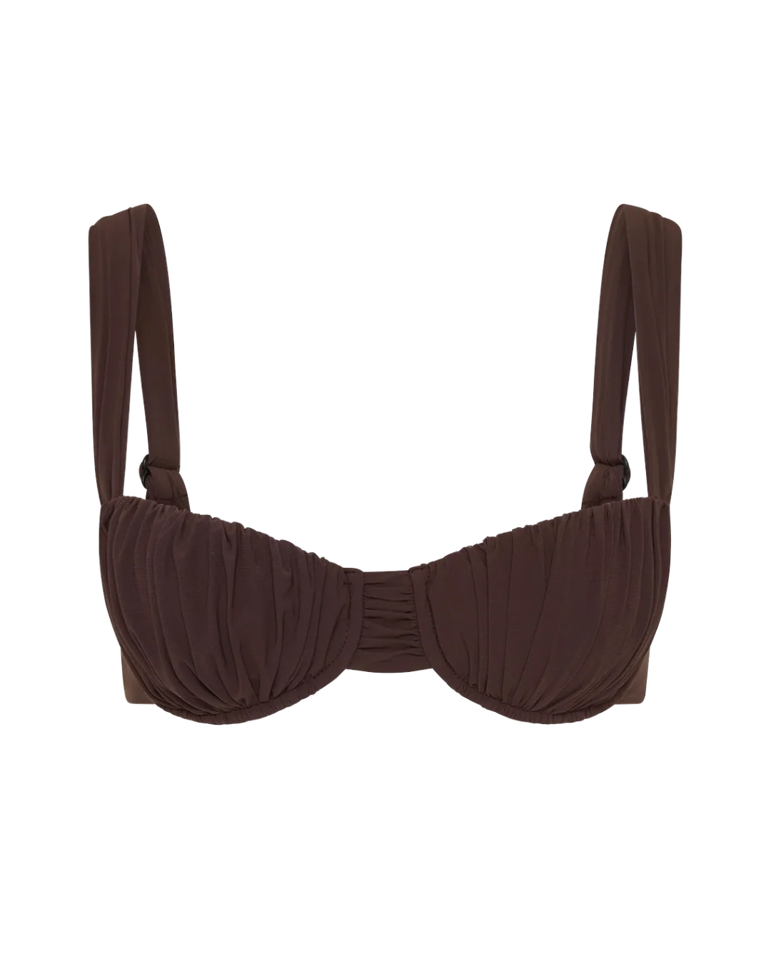 Faithfull The Brand Coffee Bikini Top