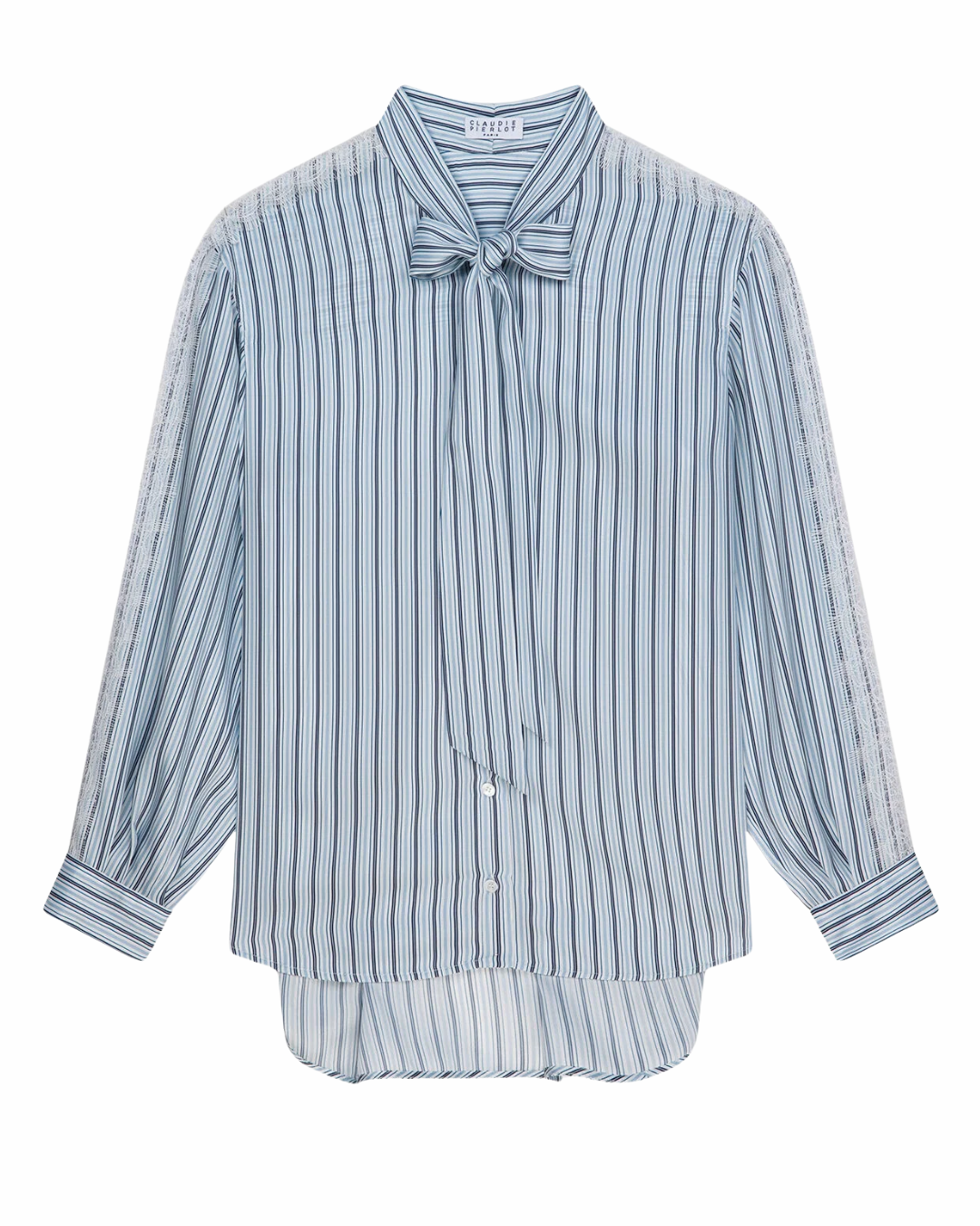 Claudie Pierlot Ascot Stripe Blouse