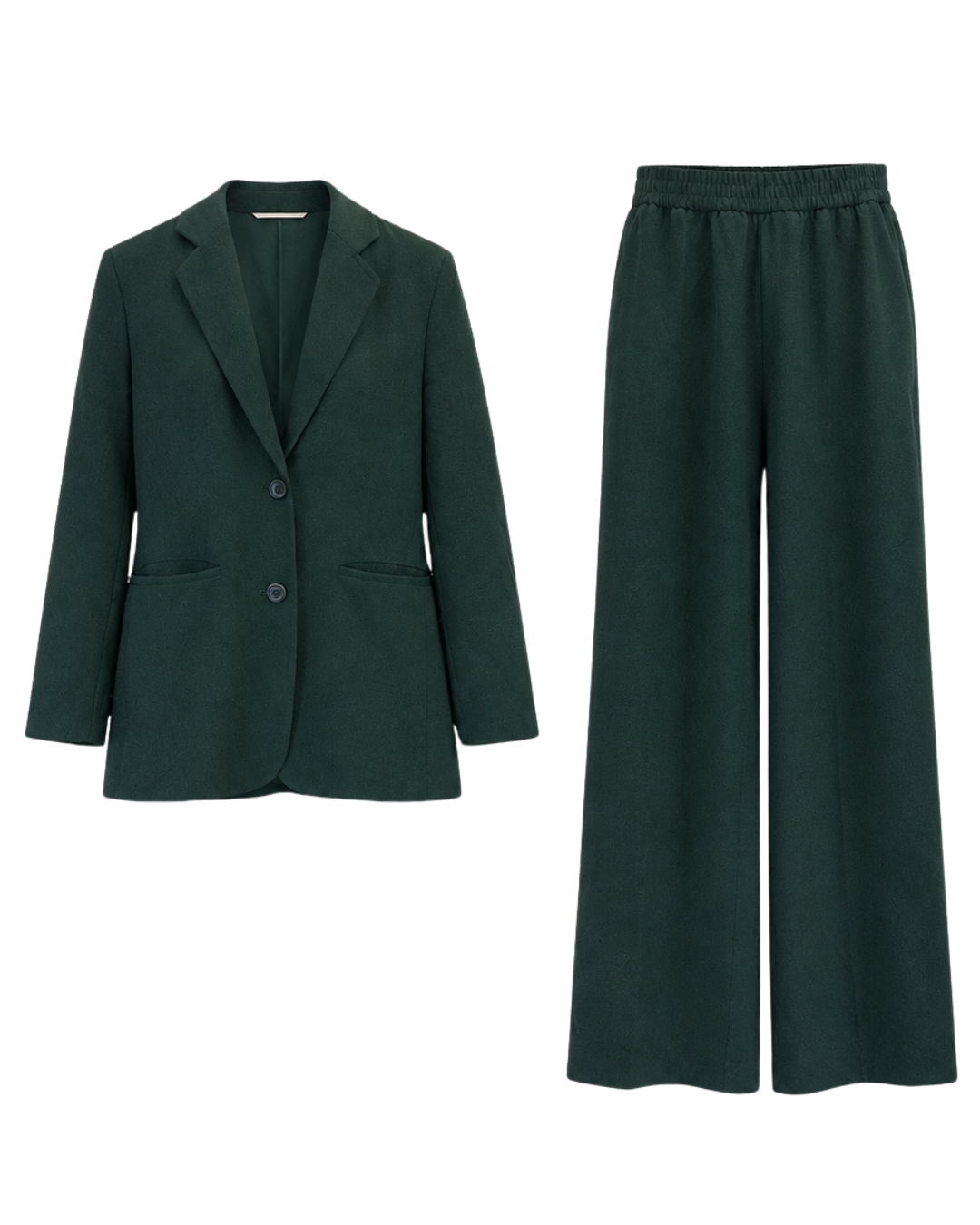 Hugo Boss Green Blazer And Trousers Suit
