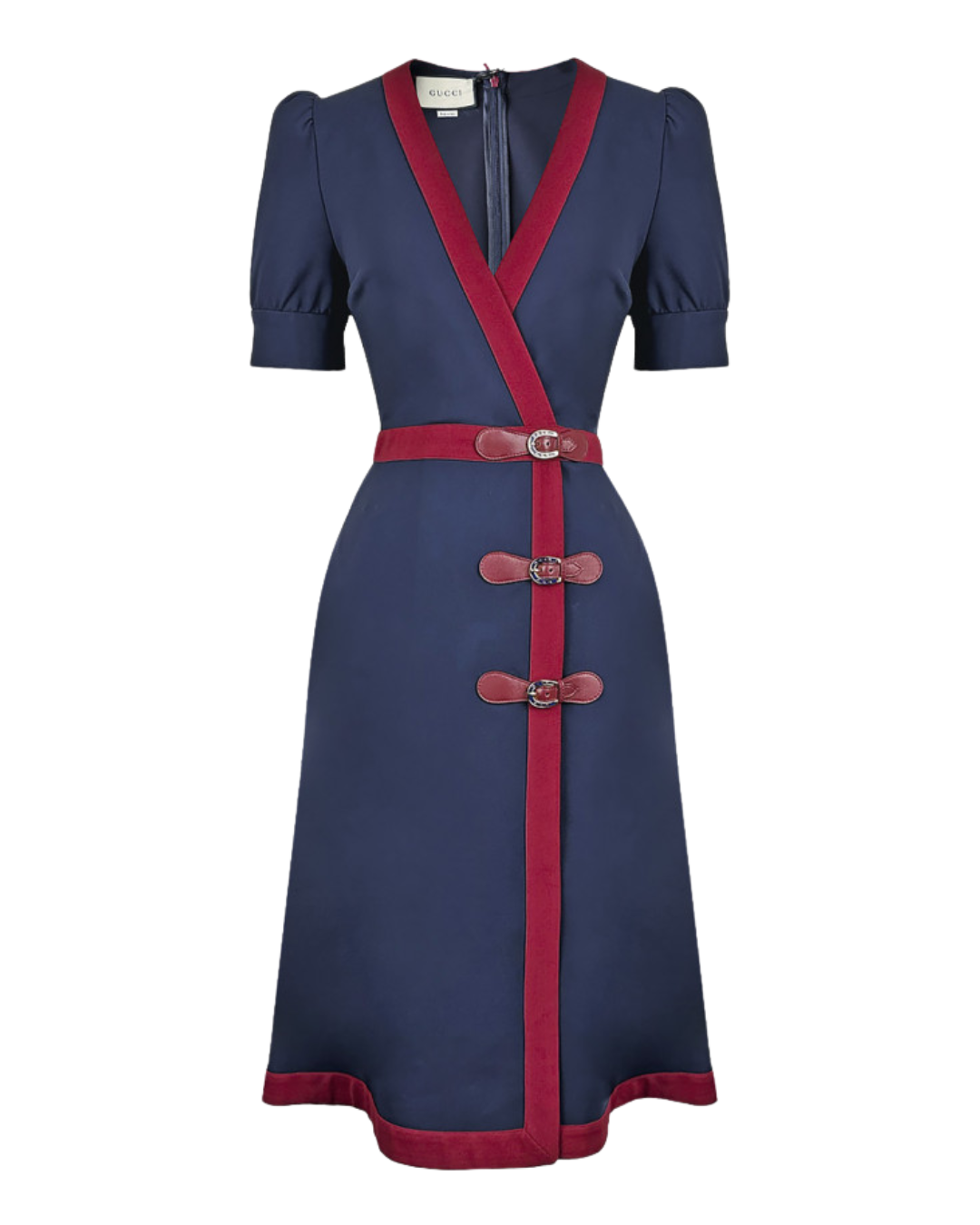 Gucci Navy Blue Buckle Dress