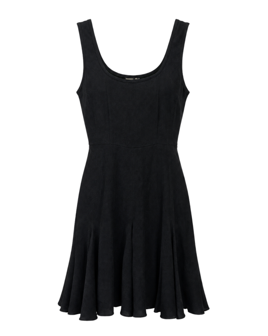 Doen Black Sheer Mini Dress