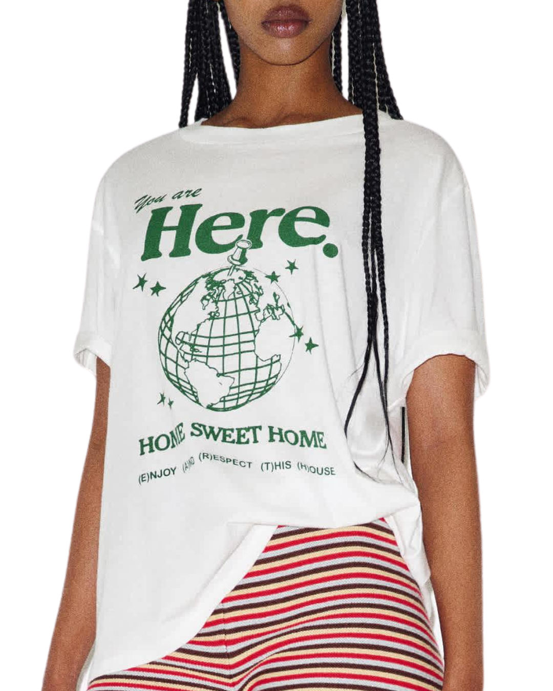 Reformation Liam Oversized Tee You Are Here