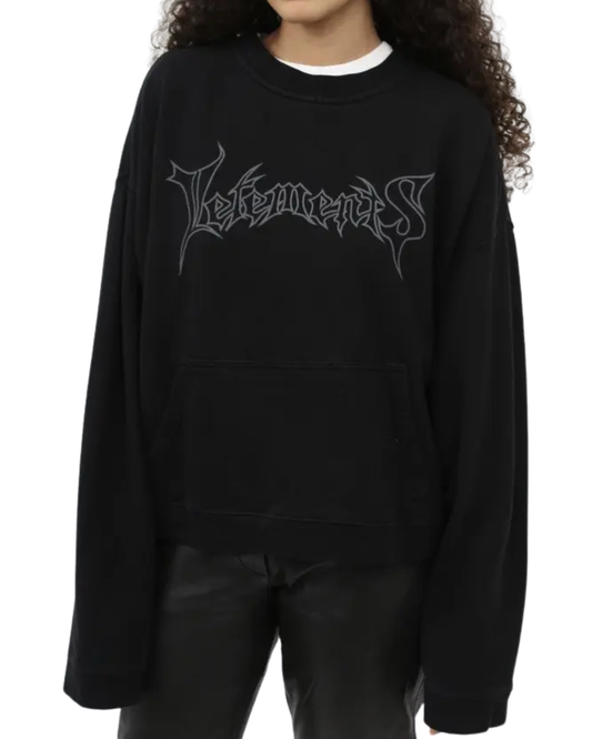 Vetements x Champion Black Reversible Hoodie