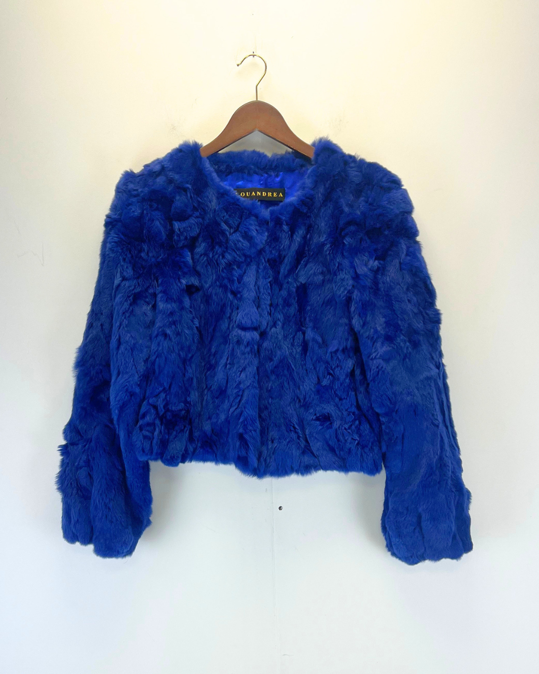 Lou Andrea Blue Fur Coat