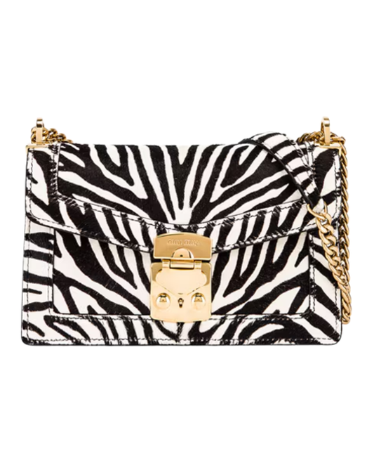 Miu Miu Zebra Print Bag