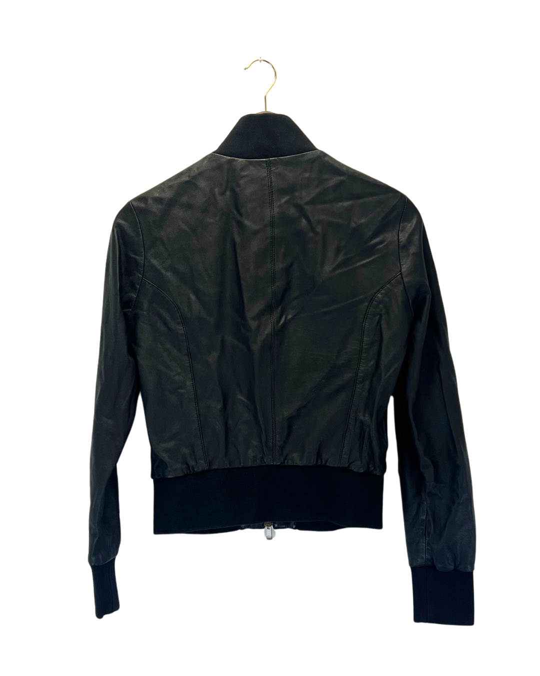 La Martina Polo Club Black Leather Jacket