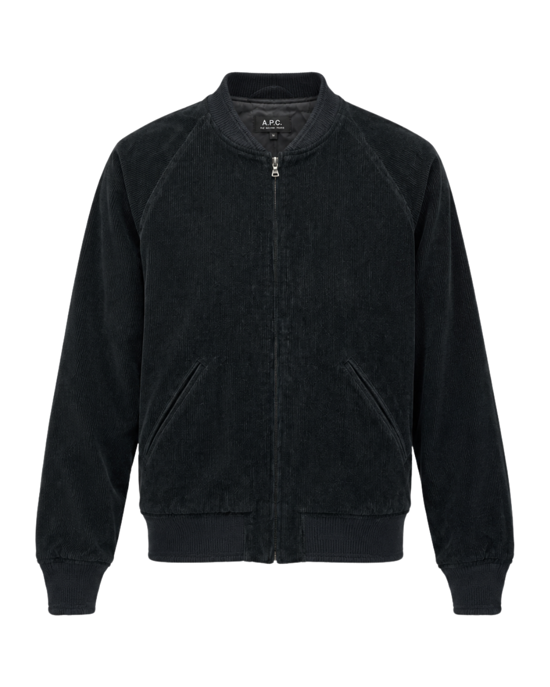 APC Black Corduroy Zip Up Jacket