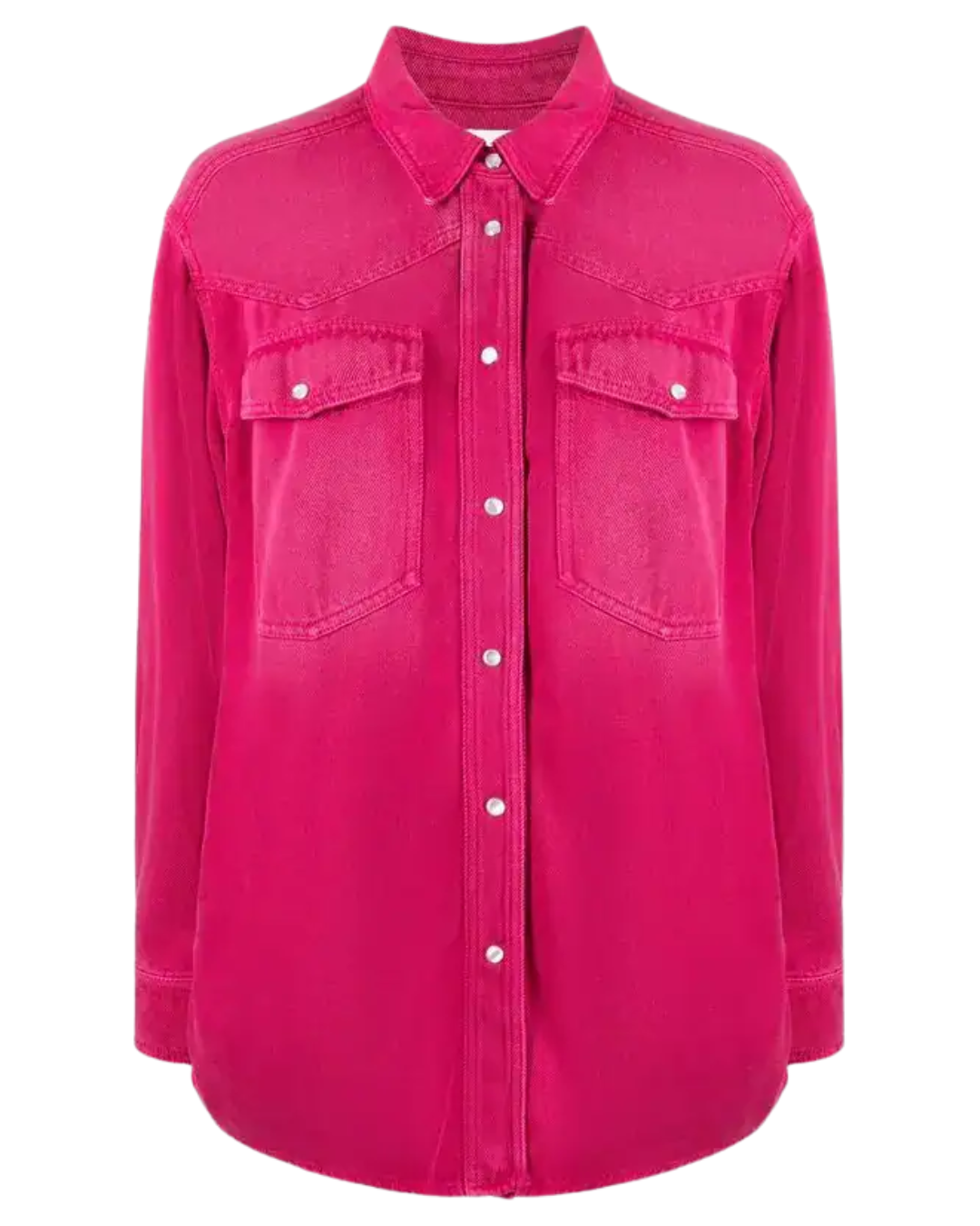 Isabel Marant Dark Pink Taniami Denim Shirt