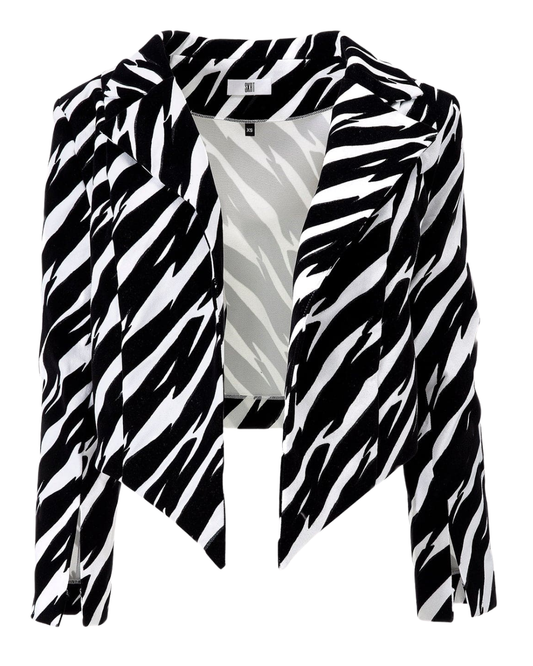 SKRT Zebra Print Gisella Blazer