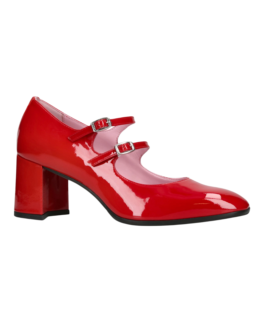 Carel Red Patent Leather Heeled Pumps