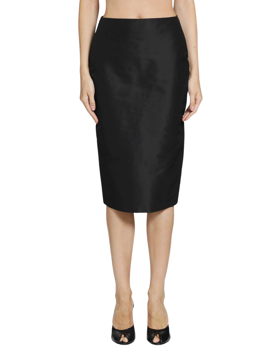 Gucci Black Zip Mid Length Skirt