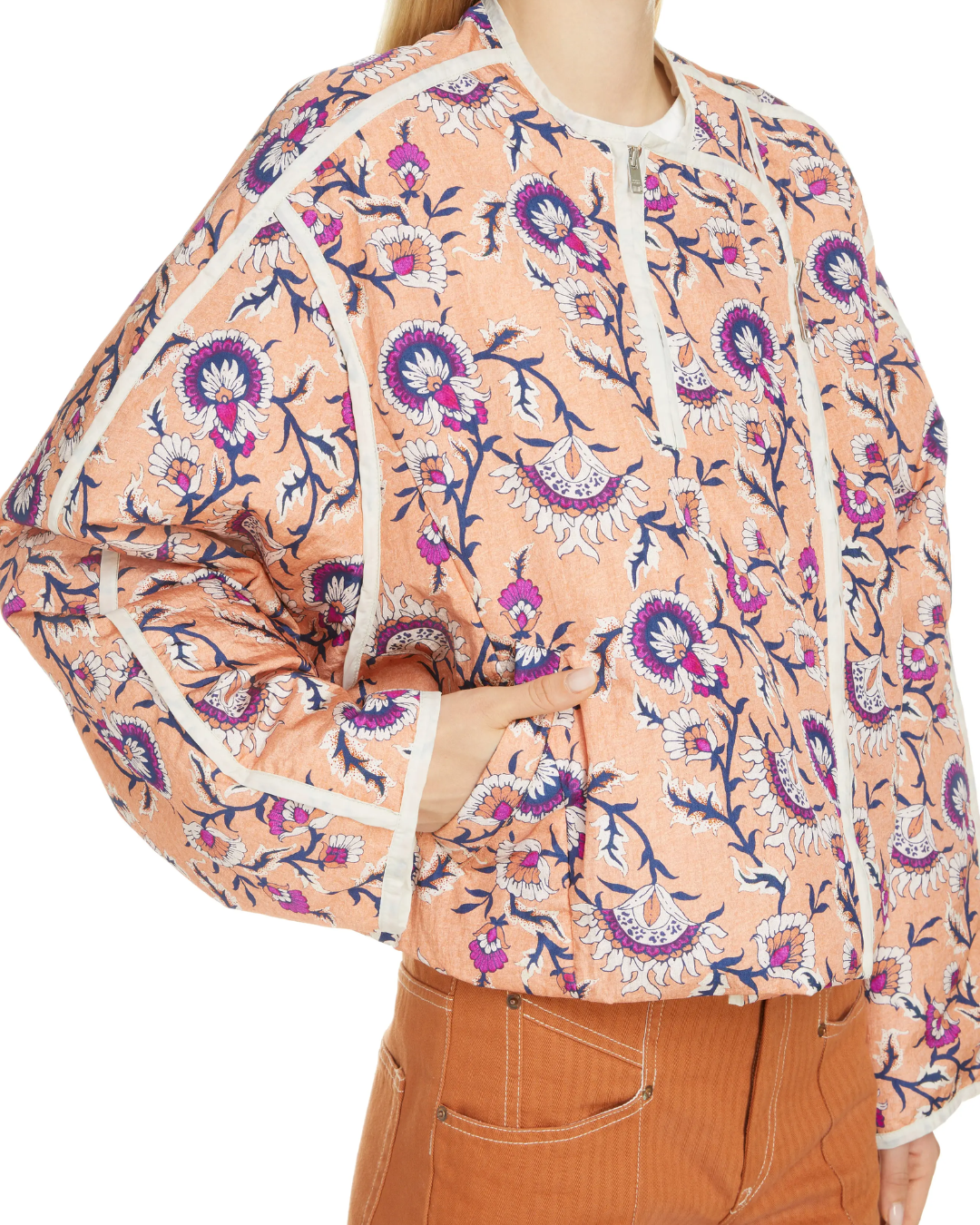 Isabel Marant Floral Print Zip Up Padded Jacket