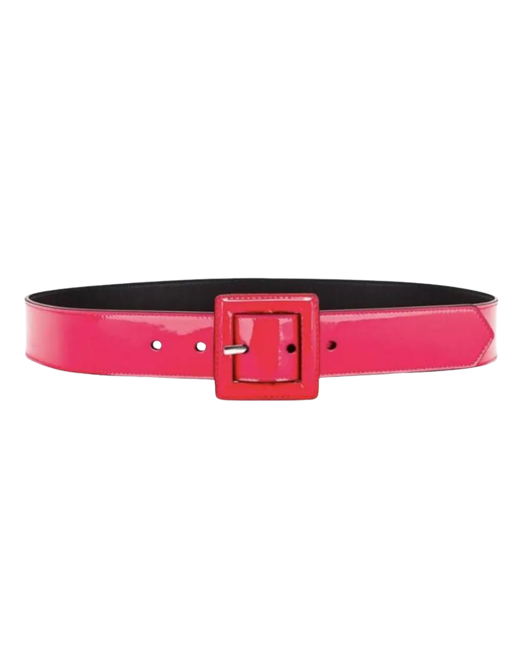 Saint Laurent Neon Pink Patent Belt