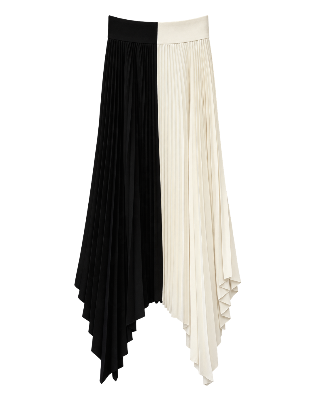 Joseph Monochrome Pleated Midi Skirt