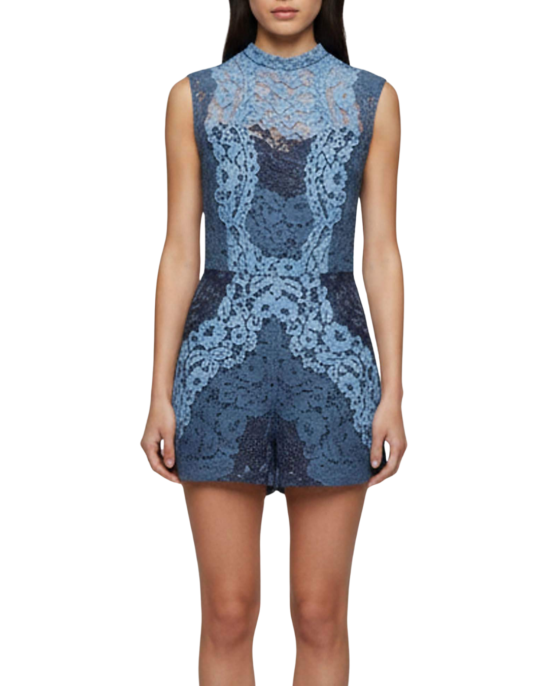 Sandro Blue Lace Playsuit
