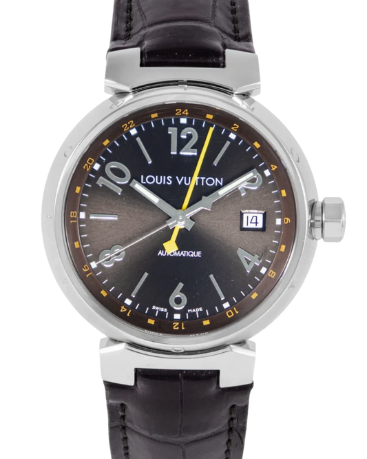 Louis Vuitton Leather Automatic Wristwatch