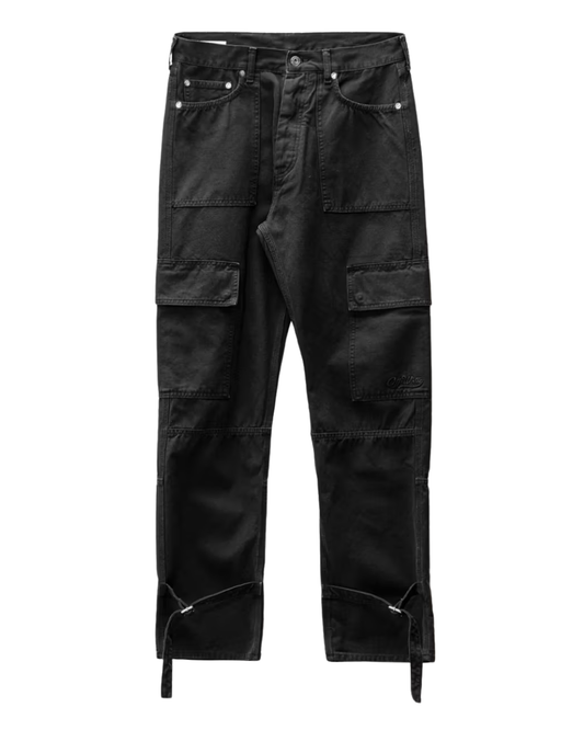 Off White Black 'Seasonal' Cargo Jeans