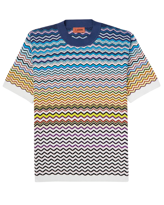 Missoni Blue Knit Tee