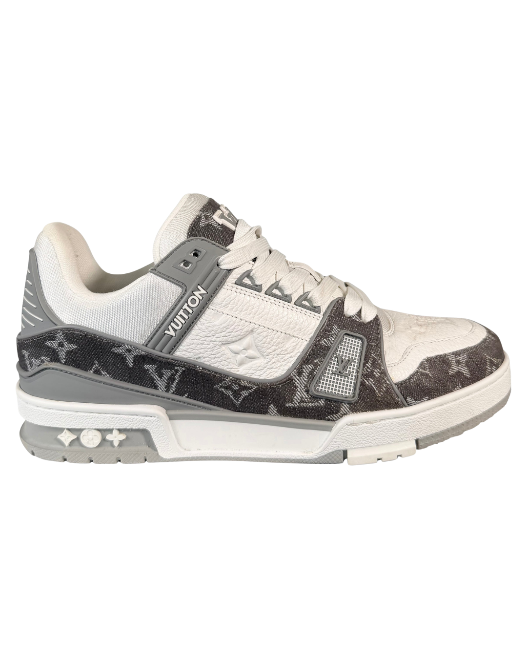 Louis Vuitton Grey Denim Trainers