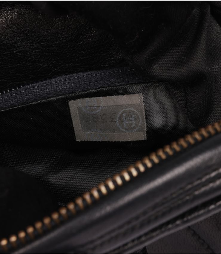Chanel Black Quilted Lambskin Leather Vintage Mini Round Timeless Fringe Shoulder Bag