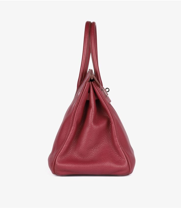 Hermès Rubis Clemence Leather Birkin 35cm Retourne