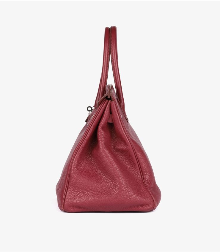 Hermès Rubis Clemence Leather Birkin 35cm Retourne