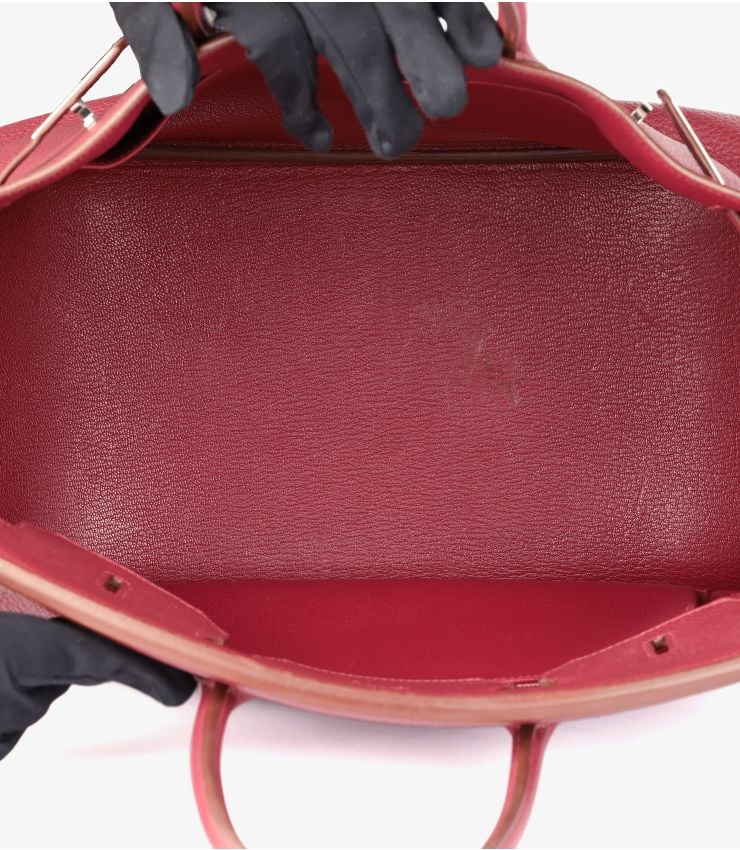 Hermès Rubis Clemence Leather Birkin 35cm Retourne
