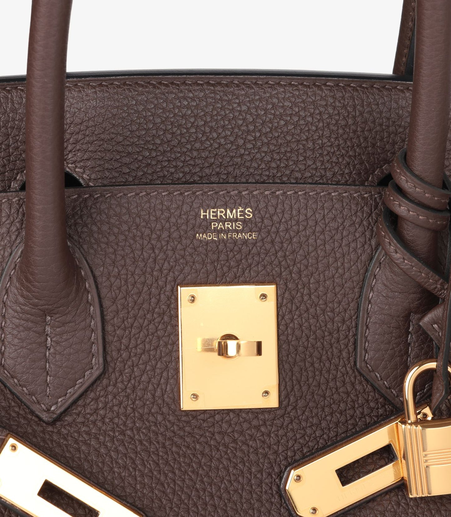Hermès Chocolat Togo Leather Birkin 30cm Retourne