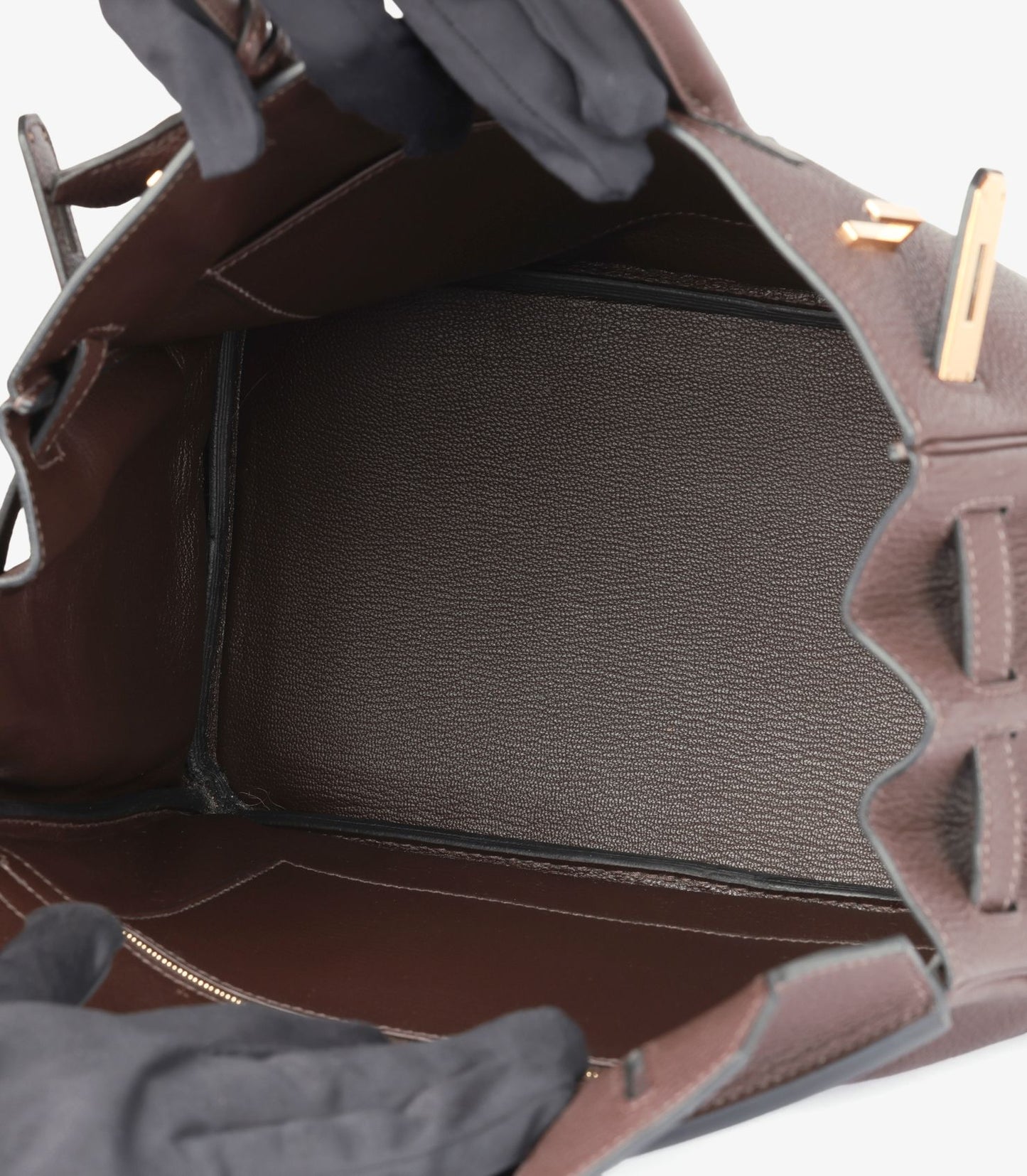 Hermès Chocolat Togo Leather Birkin 30cm Retourne
