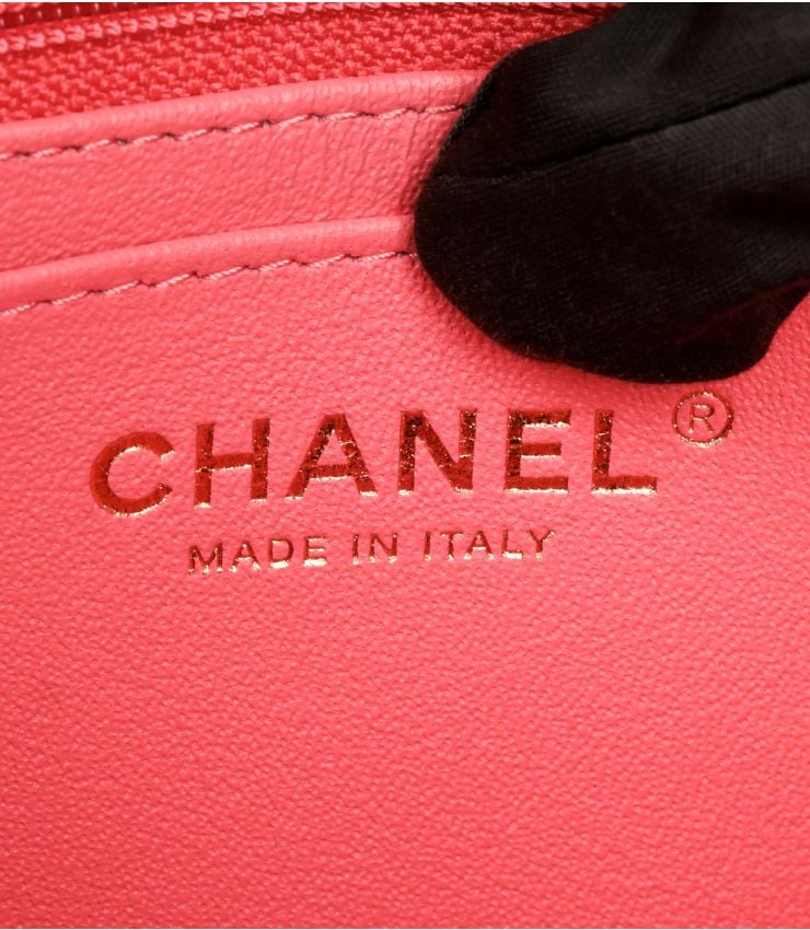 Chanel Pink Quilted Lambskin Rectangular Mini Flap Bag
