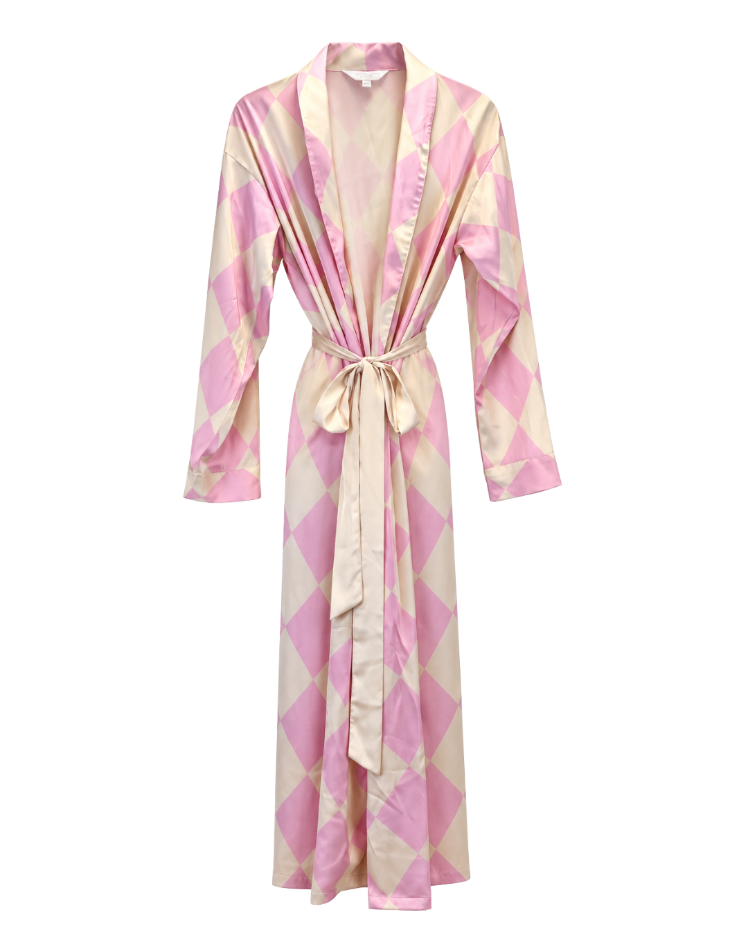 The Nap Co Pink Striped PJ Set With Dressing gown