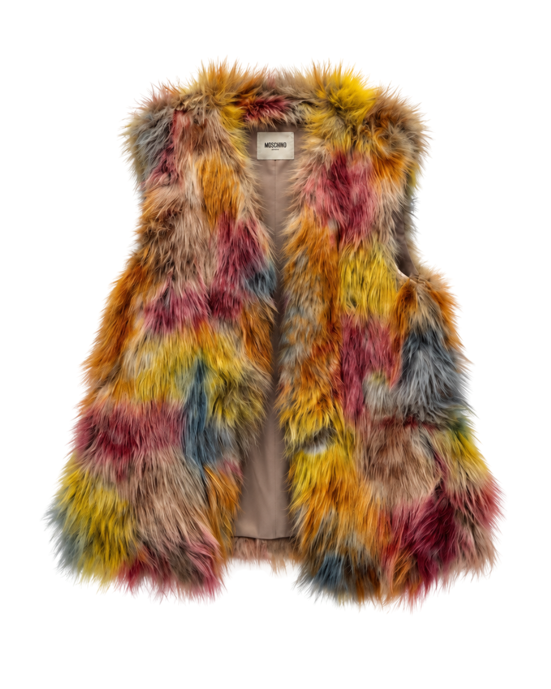 Moschino Cheap & Chic Multicolour Fox Fur Gillet