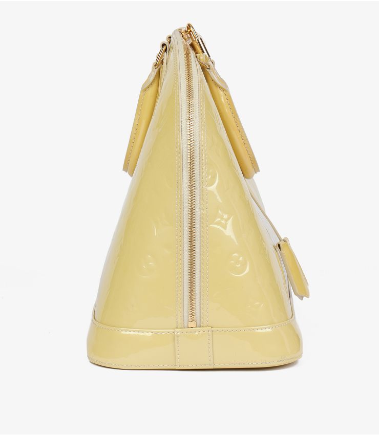 Louis Vuitton Blanc Corail Monogram Vernis Leather Alma GM