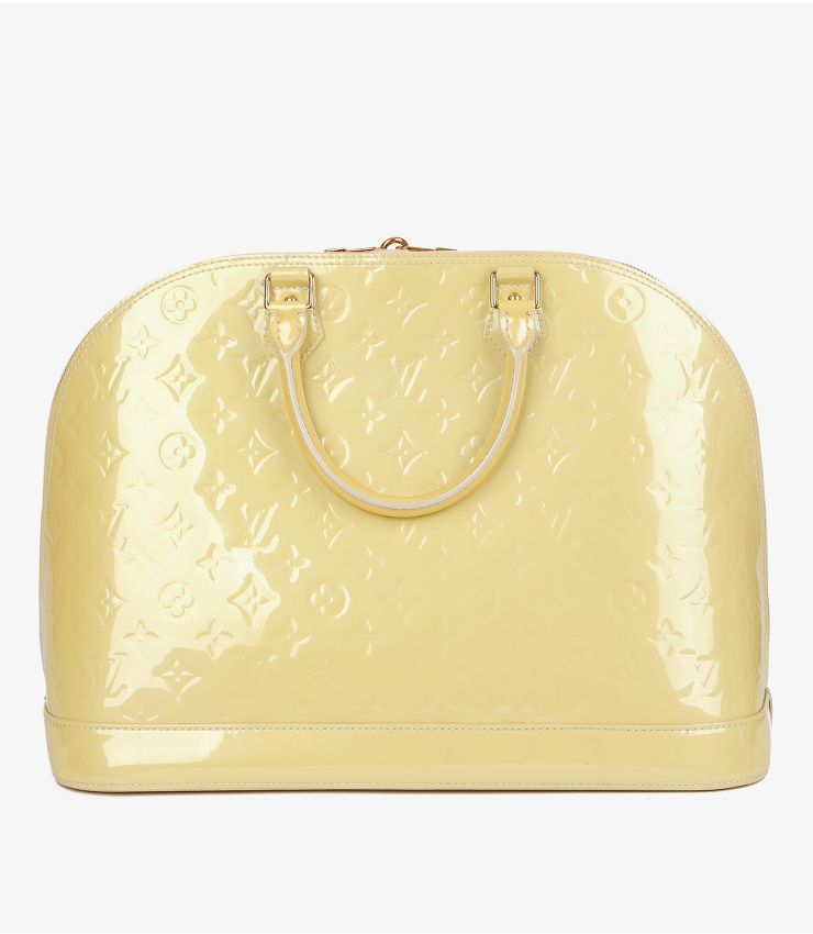 Louis Vuitton Blanc Corail Monogram Vernis Leather Alma GM